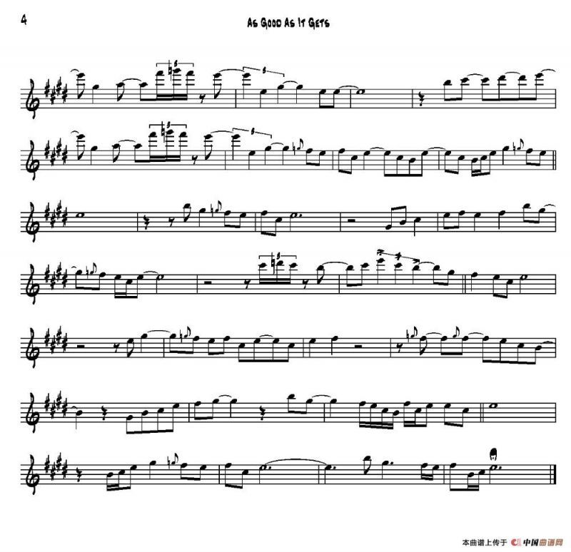 As Good As It Gets（B-FLAT）