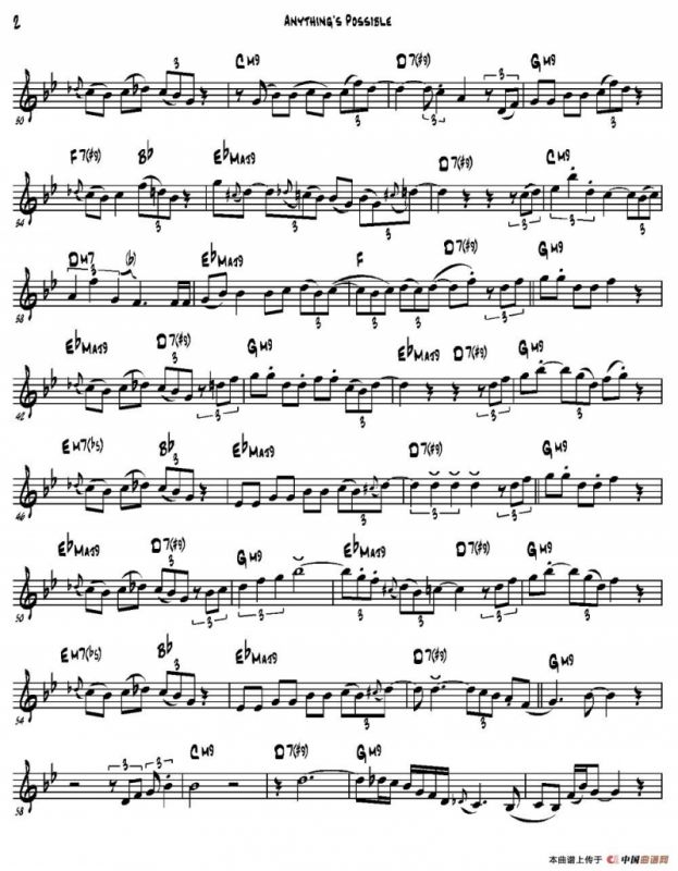 Anything‘s Possible（降E大调）