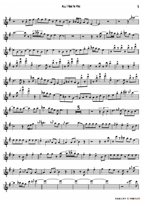 All I See IsYou（次中音萨克斯）