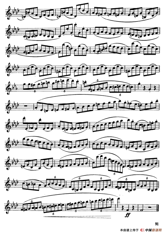 E大调、#c小调、bA大调、f小调、半音阶及3首练习曲