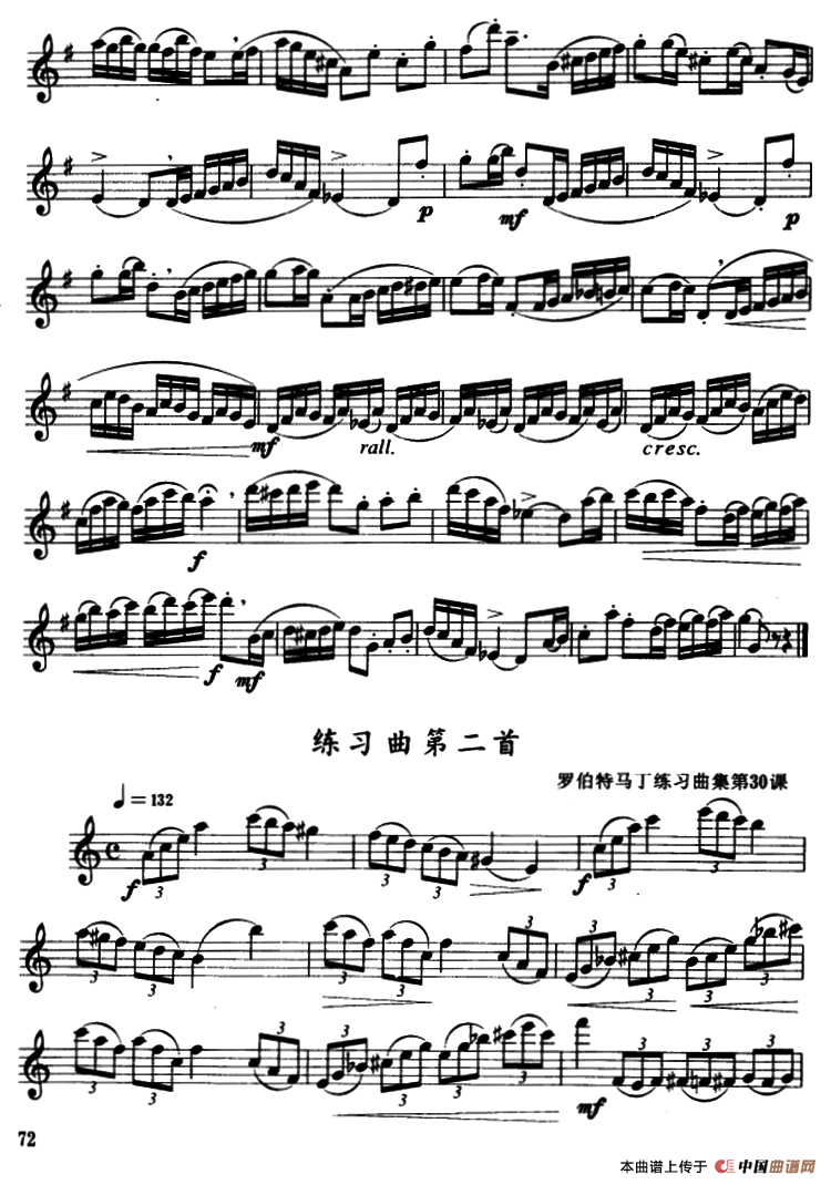 A大调、升f小调、降E大调、c小调及3首练习曲