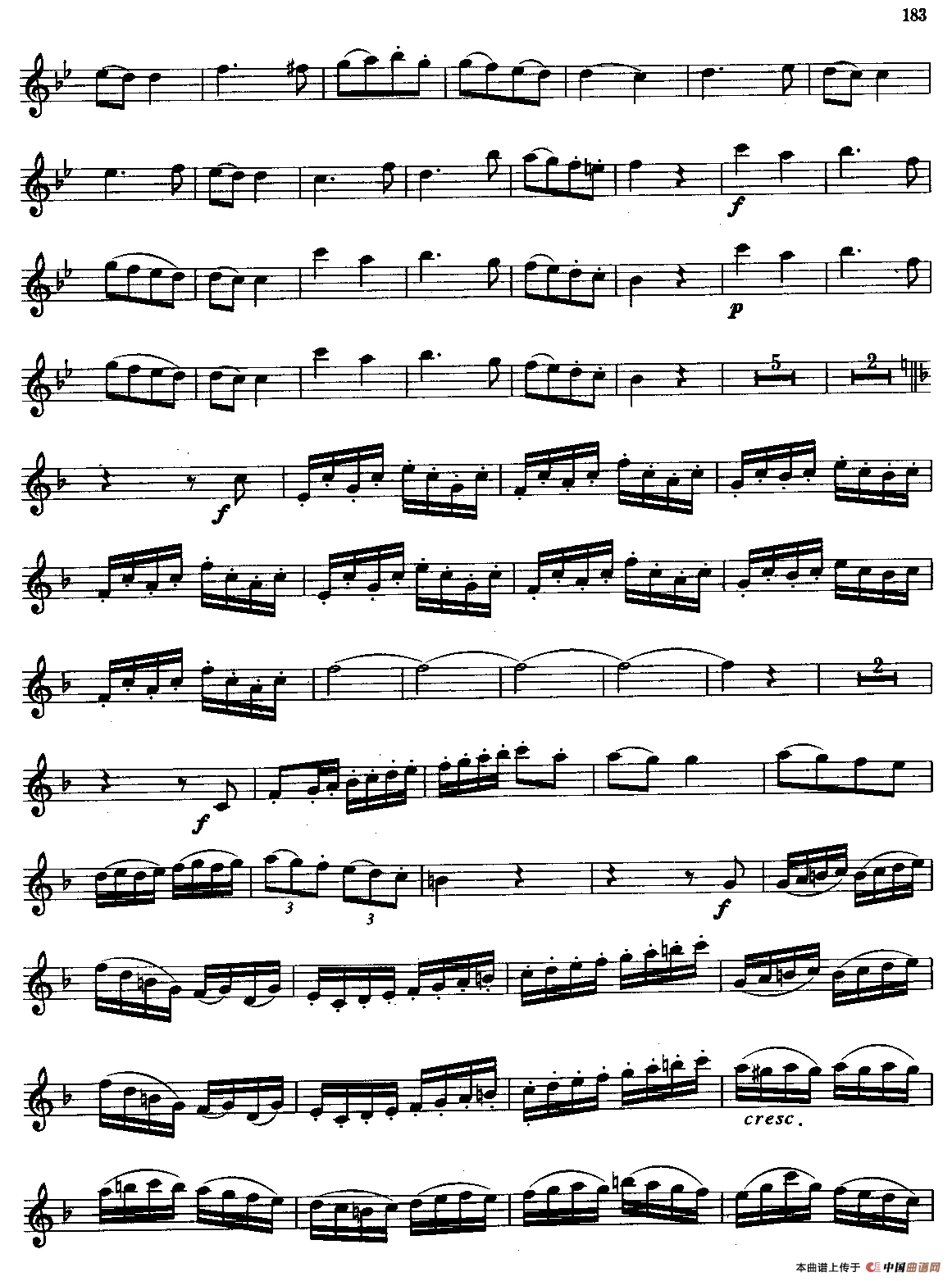 斯塔米茨协奏曲第三乐章