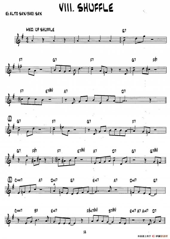 SHUFFLE（15首爵士练习曲之8）