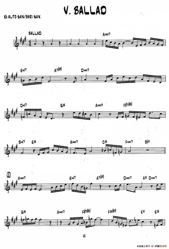 BALLAD（15首爵士练习曲之5）
