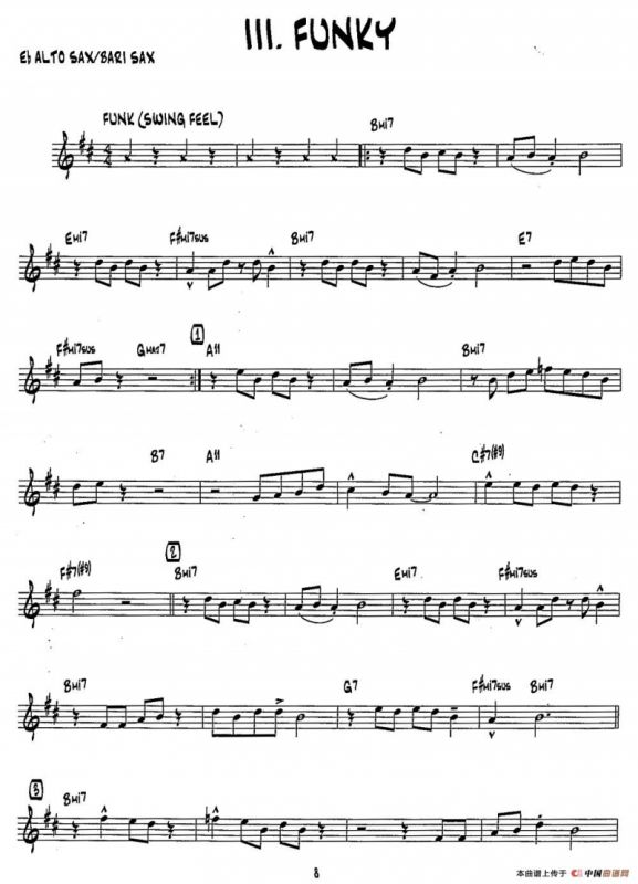 FUNKY（15首爵士练习曲之3）