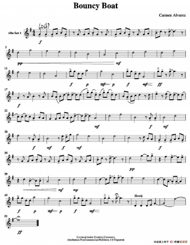 Bouncy Boat（颠簸的船）（五重奏分谱）