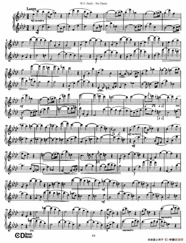 Six Duets（6首二重奏）（6）