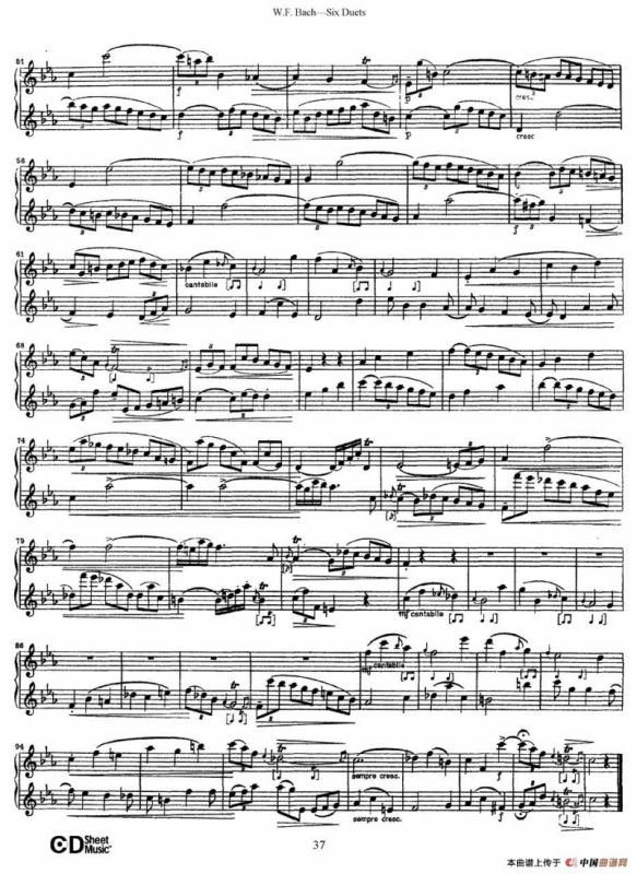 Six Duets（6首二重奏）（5）