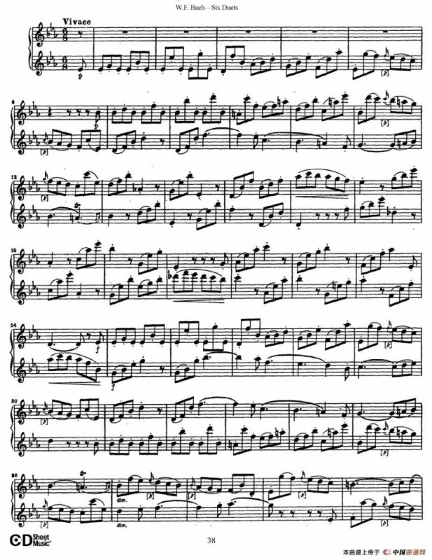 Six Duets（6首二重奏）（5）