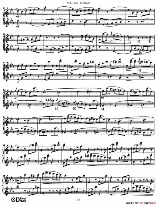 Six Duets（6首二重奏）（5）