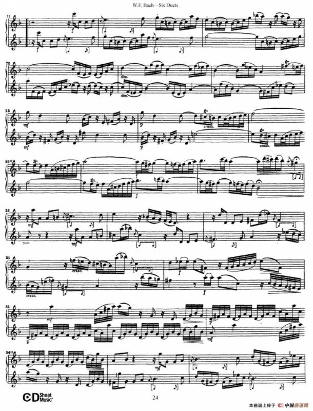 Six Duets（6首二重奏）（4）