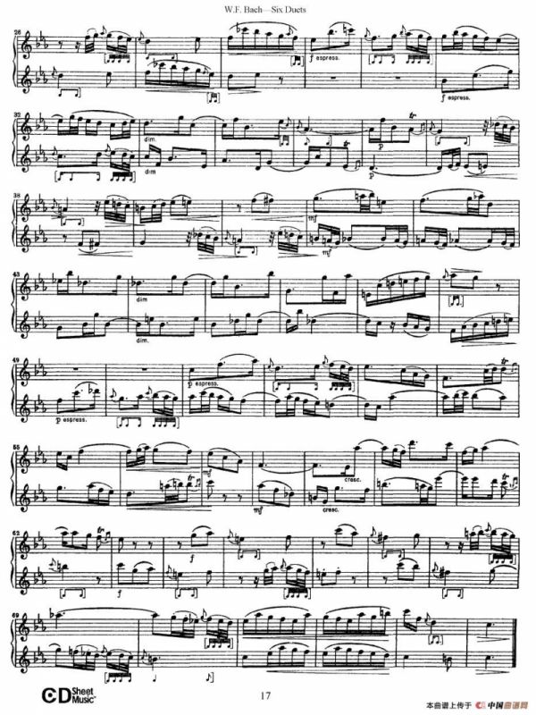 Six Duets（6首二重奏）（3）