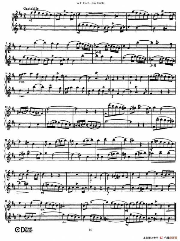 Six Duets（6首二重奏）（2）