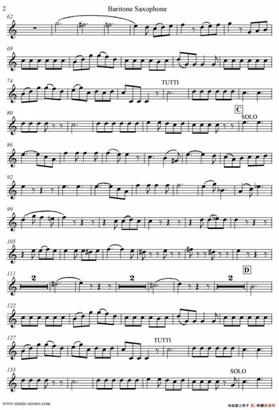 Mozart：Concerto KV495 No.4-3st Rondo 回旋曲（上低音萨克斯）