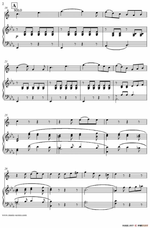 Mozart：Concerto KV495 No.4-3st Rondo 回旋曲（上低音萨克斯+钢琴伴奏）