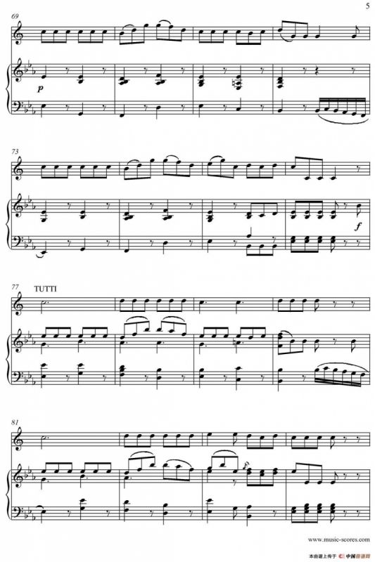 Mozart：Concerto KV495 No.4-3st Rondo 回旋曲（上低音萨克斯+钢琴伴奏）