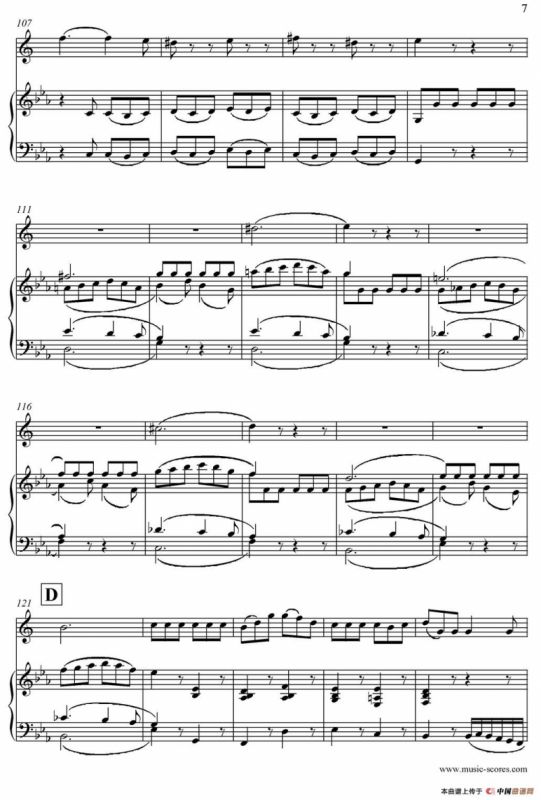 Mozart：Concerto KV495 No.4-3st Rondo 回旋曲（上低音萨克斯+钢琴伴奏）