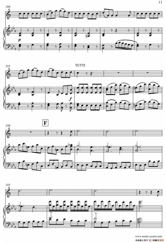 Mozart：Concerto KV495 No.4-3st Rondo 回旋曲（中音萨克斯+钢琴伴奏）