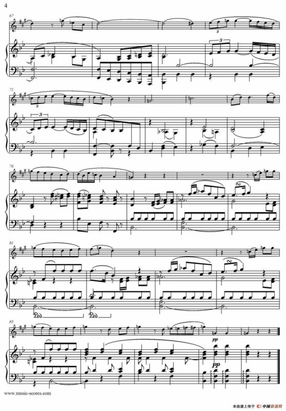 Mozart：Concerto KV495 No.4-2st（高音萨克斯+钢琴伴奏）