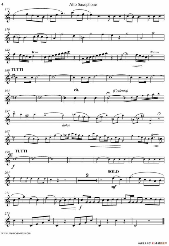 Mozart：Concerto KV495 No.4-1st（中音萨克斯）