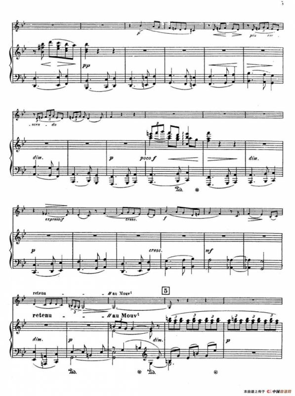 Choral vari Op.55（萨克斯+钢琴伴奏）
