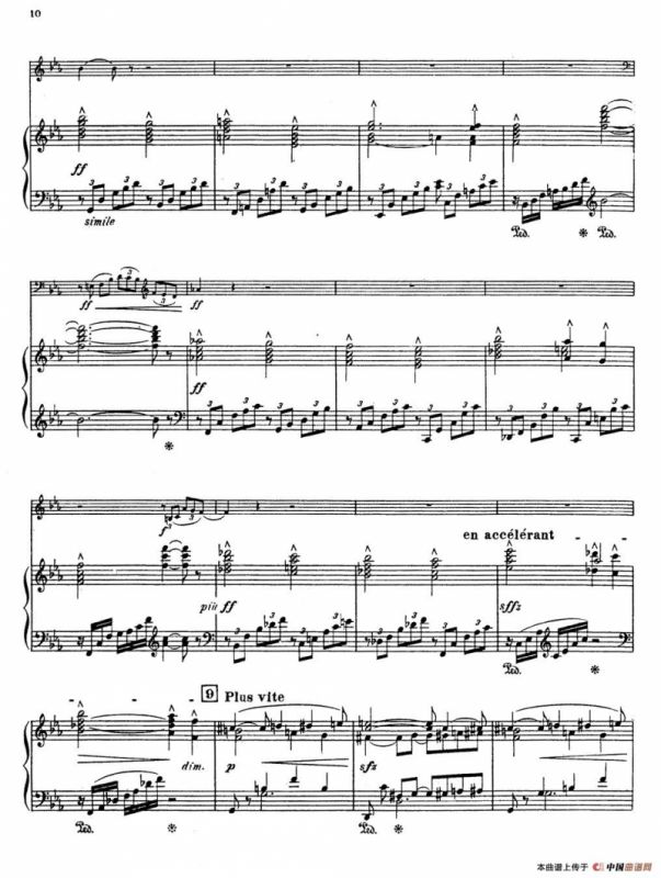 Choral vari Op.55（萨克斯+钢琴伴奏）