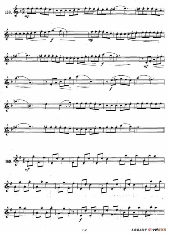 萨克斯练习曲合集（1—28）断音练习