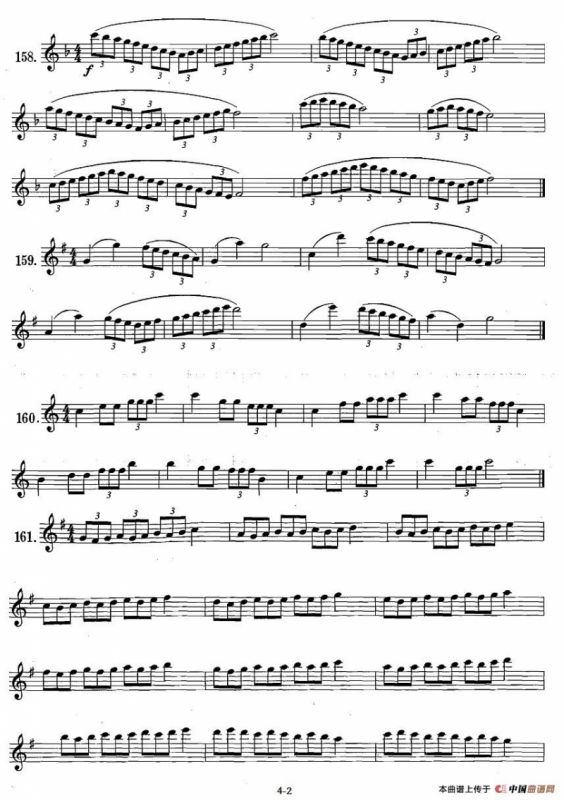 萨克斯练习曲合集（1—27）三连音练习