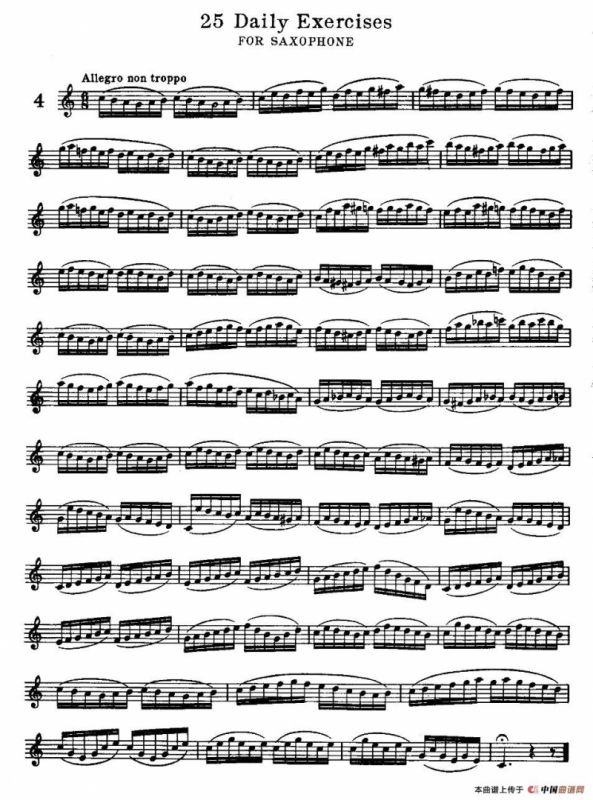klose - 25首萨克斯练习曲（4）