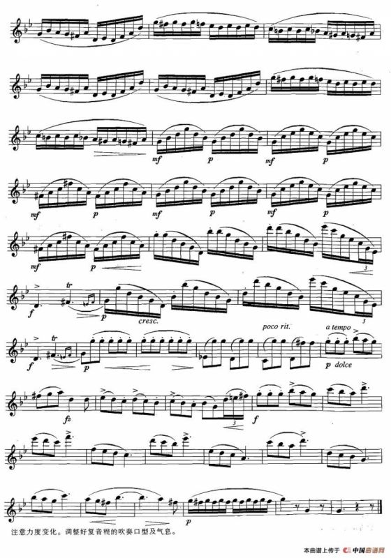 萨克斯练习曲合集（3—33）带复音程的6/8拍练习