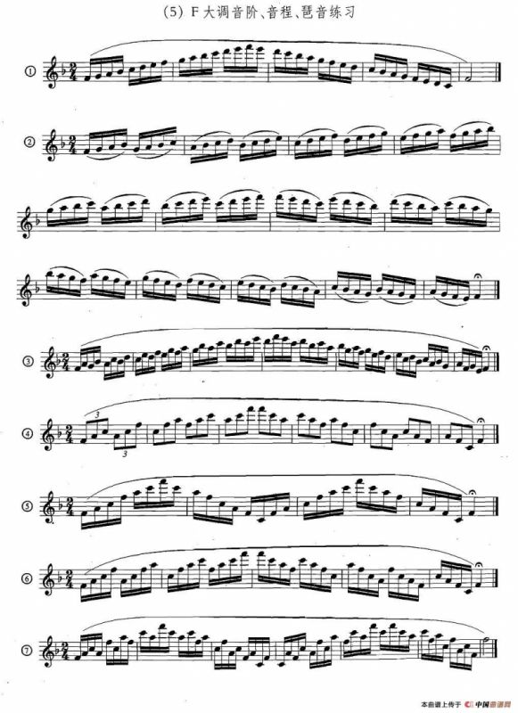 萨克斯练习曲合集（5—33）日常基础练习