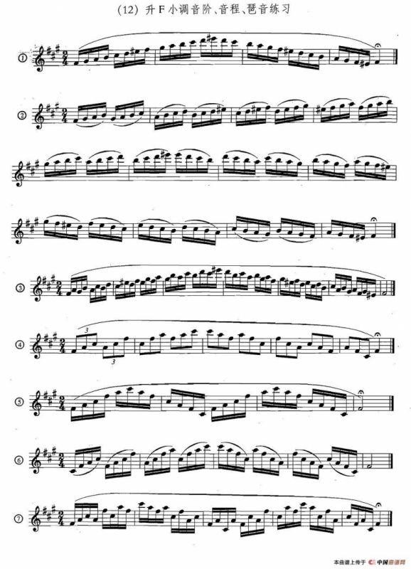 萨克斯练习曲合集（5—33）日常基础练习