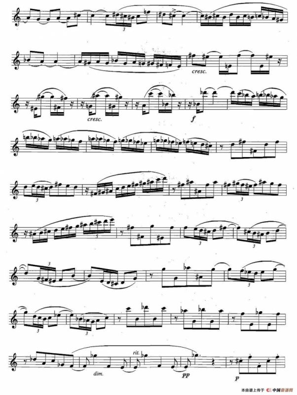 萨克斯练习曲合集（5—32）节拍与音型转换练习