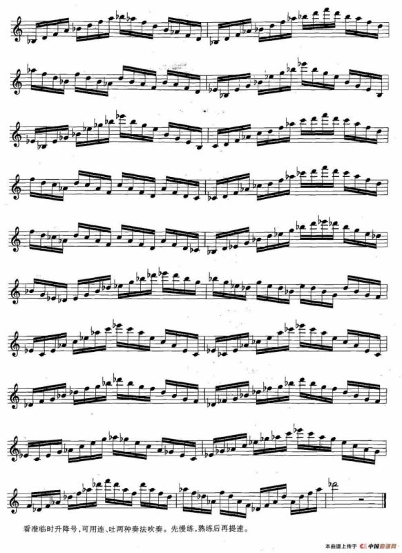 萨克斯练习曲合集（5—30）和弦转调练习