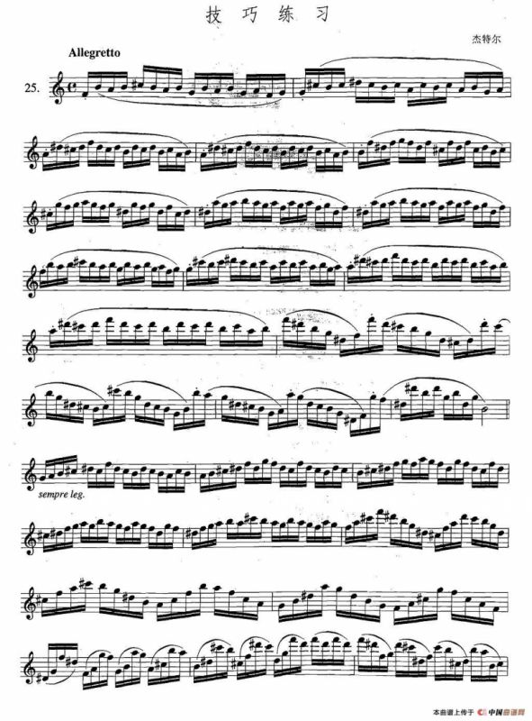 萨克斯练习曲合集（5—25）技巧练习