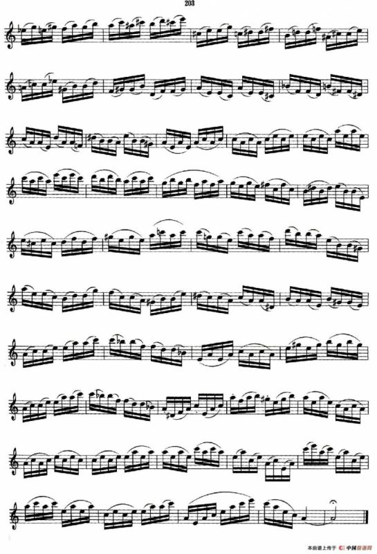 萨克斯管业余考级九级练习曲第三首