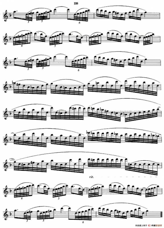 萨克斯管业余考级九级练习曲第一首