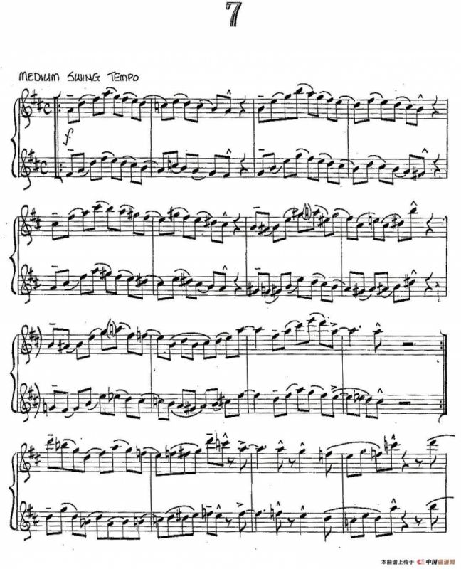 Jazz Conception For Saxophone Duets - 7（二重奏）