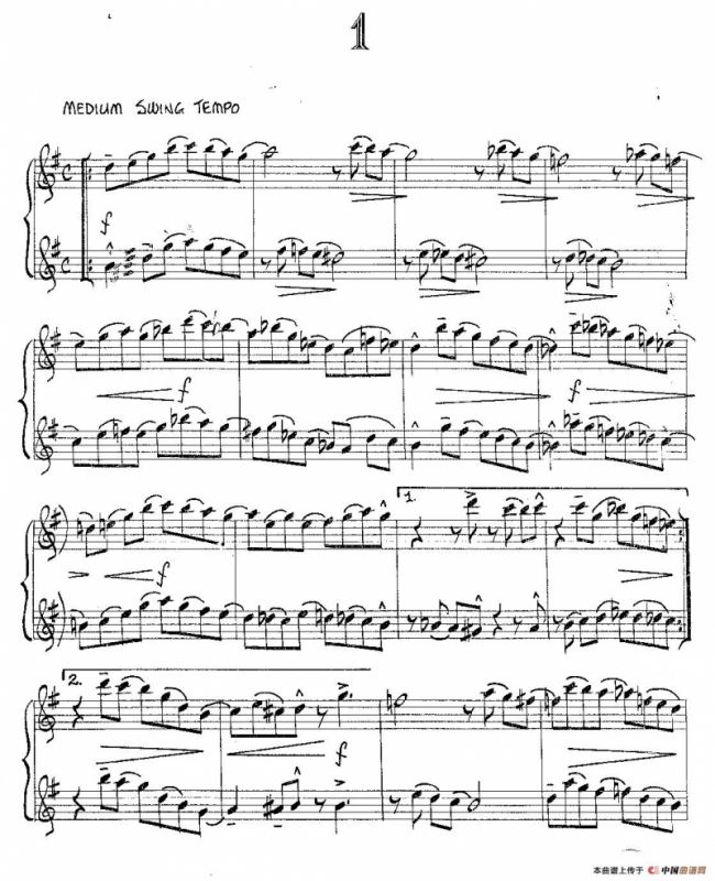 Jazz Conception For Saxophone Duets - 1（二重奏）