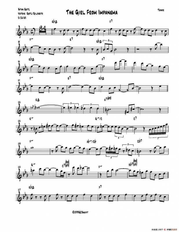 The Girl From Impanema