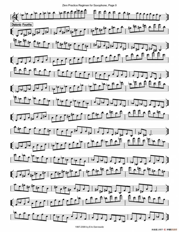 ZinnRegimenSax2009练习曲