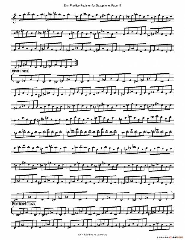 ZinnRegimenSax2009练习曲