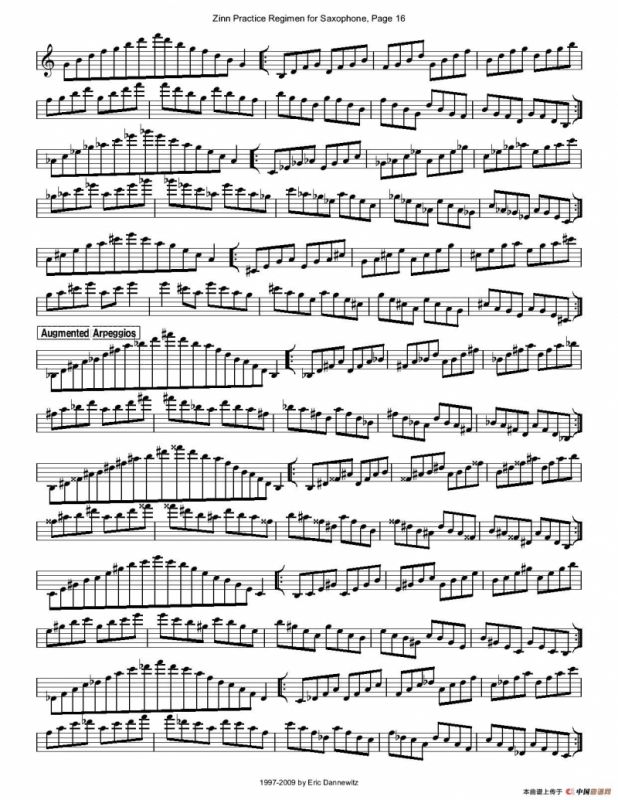 ZinnRegimenSax2009练习曲