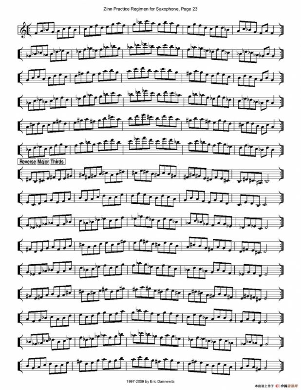 ZinnRegimenSax2009练习曲