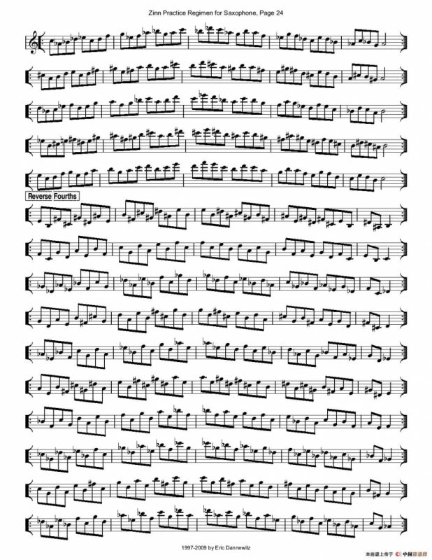 ZinnRegimenSax2009练习曲