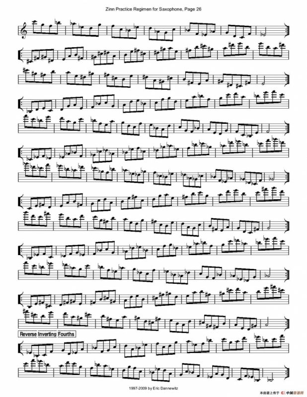 ZinnRegimenSax2009练习曲