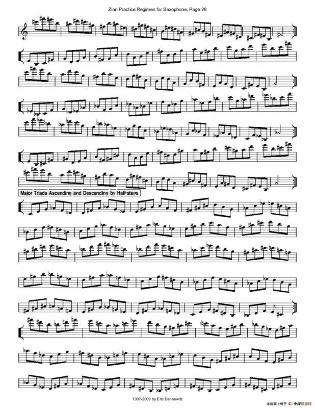 ZinnRegimenSax2009练习曲