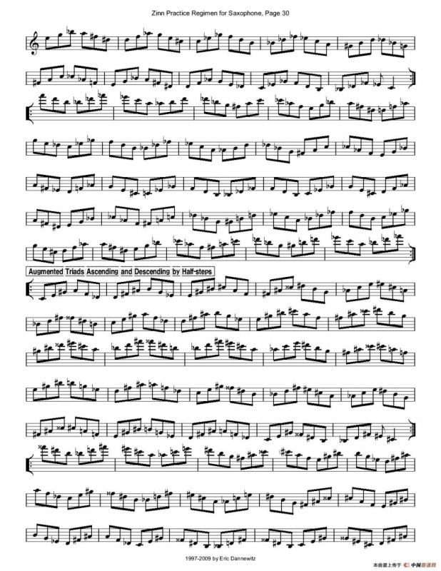 ZinnRegimenSax2009练习曲
