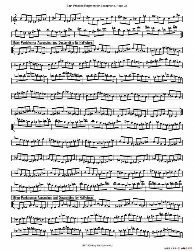 ZinnRegimenSax2009练习曲