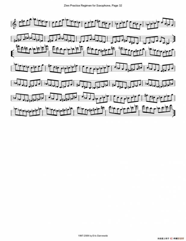 ZinnRegimenSax2009练习曲